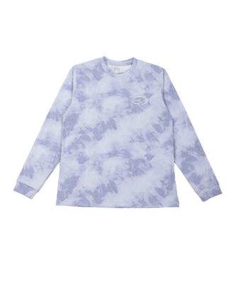 NOMINICAL Flowlight Tie-Dye Logo Print Long Sleeve T-Shirt (Sky Blue)