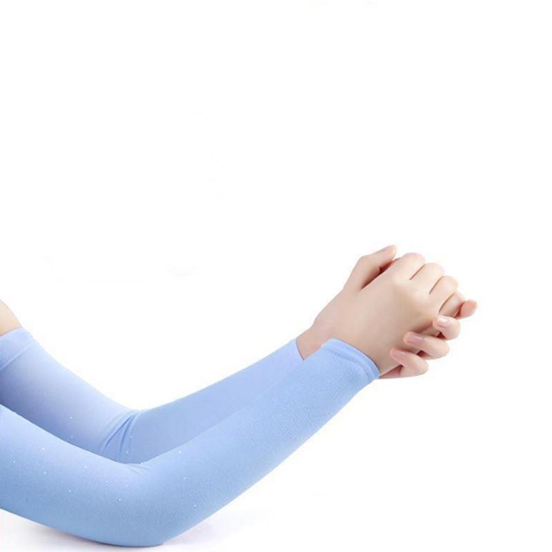Fashion Arm Sleeves Summer Sun UV Protection Ice Cool Cycling Running Fishing Climbing Driving Arm Cover Warmers for Men Women