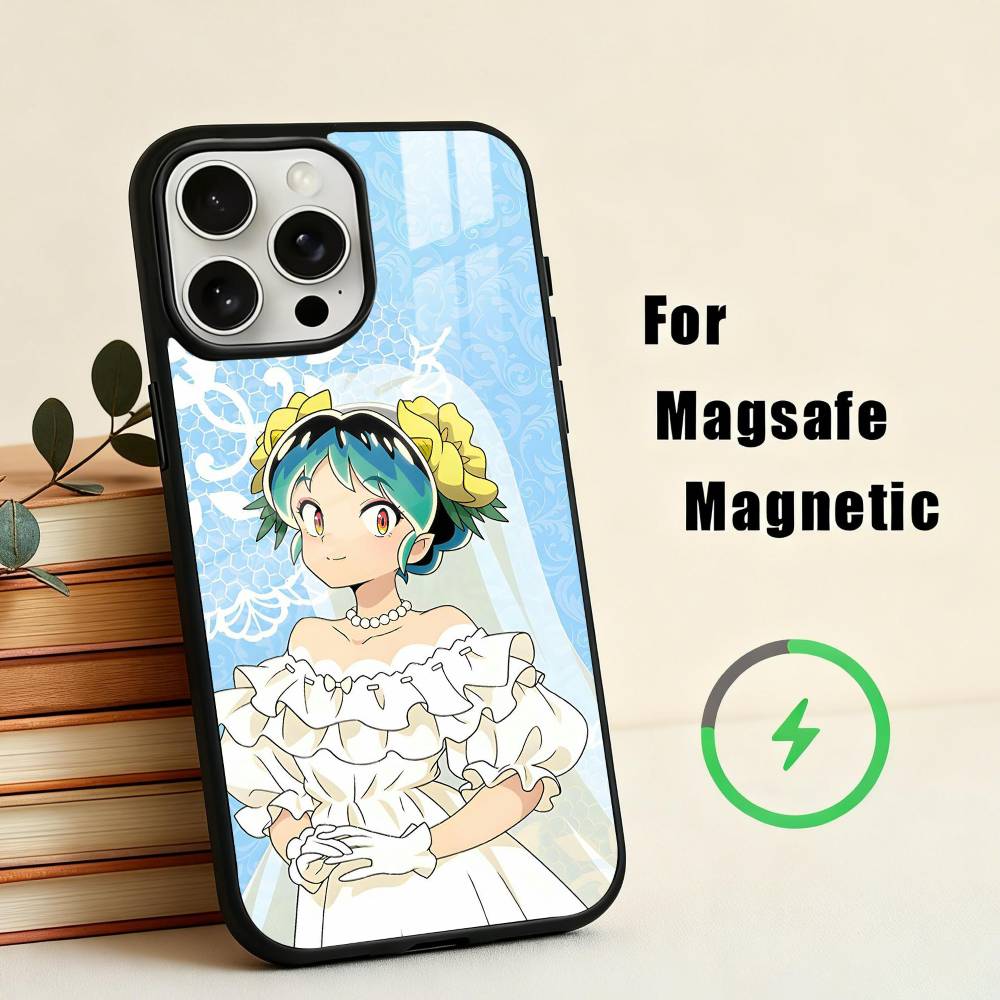 U-Urusei Yatsura L-Lum Mobile Phone Case For iPhone 17,16,15,14,13,12,Plus,Pro,Max for Magsafe Magnetic Wireless Charging