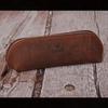 Genuine leather pen case, leather pen pouch, pencil case, stylish leather pencil case, simple, popular brand za073-cha.