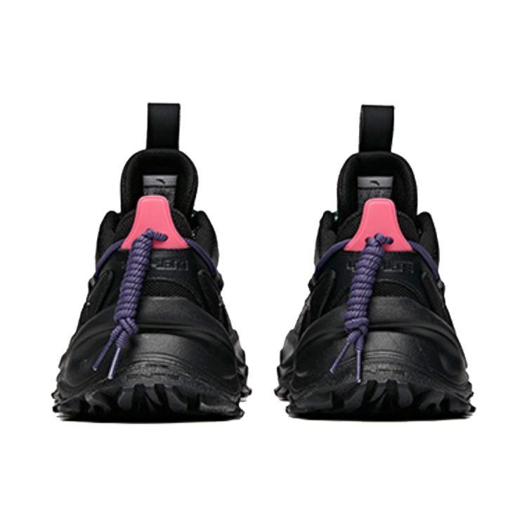 Anta Hot Wear-Resistant Height-Increasing Non-Slip Low-Top Dad Shoes Men Sneakers Black 912038890-1