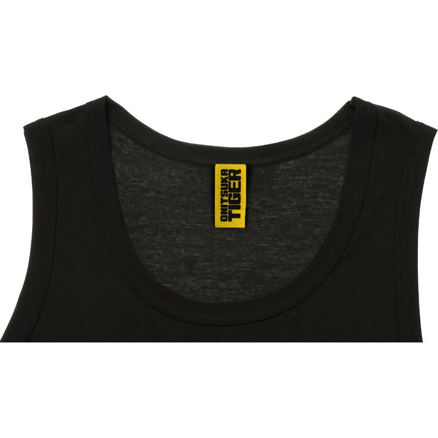 Onitsuka Tiger Solid Color Pullover Knit Round Neck Vest Unisex Vests Black 2183B264-001