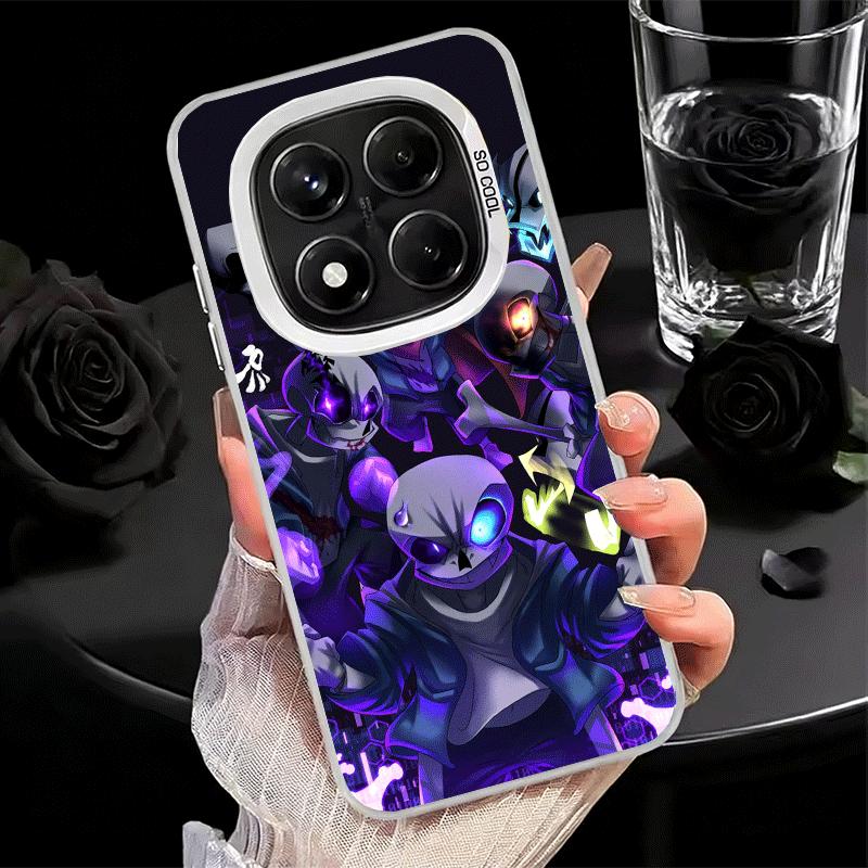 U-Undertale S-Sans Weiche Handyhülle für Xiaomi Redmi Note 13 14 15 Pro Plus 12S 12 11S 11 11T 10S 10 Stoßfeste Abdeckung Rückschale
