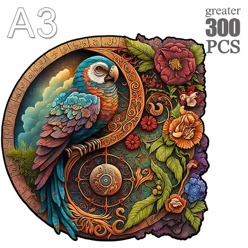 Panda A3 A4 A5 Wooden Puzzle For Adults Children Wood DIY Crafts Animal Shaped Holiday Gift Wooden Jigsaw Home Decoration