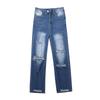 Women's Denim Classic Versatile High Waist Fashionable Trousers