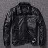 Chinese Size Men Genuine Leather Jacket Natural Cowhide Short Slim Turn Down Collar Men's Leather Jacket Spring Autumn