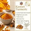 Gratus Naturals Kasturi Turmeric Powder Help To Fight Acne and Remove Scars, Perfect for Mask - 100g - Pack of 1
