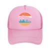 Unisexs Vintage with Forest Print Logo  Distressed Outdoor Hat Suitable for Camping Casual Wear  M  Mesh Baseball Cap