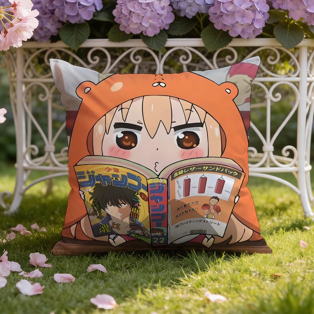 Anime H-Himouto! U-Umaru-chan Cushion Cover Home & Car Dual-Scene Pillow Cover: Reversible for Premium Comfort