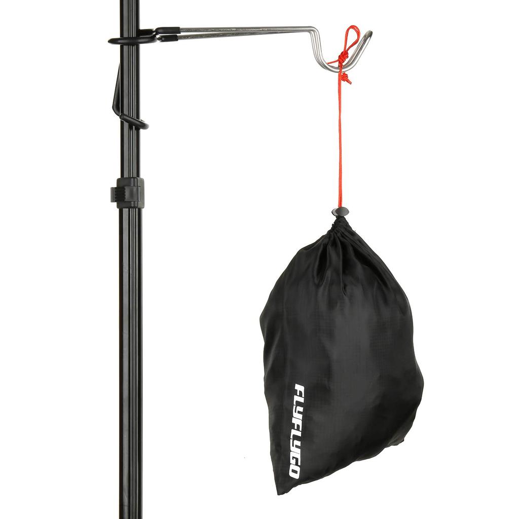 FLYFLYGO Lantern Hanger, Lantern Hook for Pole, Set of 2, Stainless Steel, Silver, Suitable for Outdoors, Camping, and Indoors