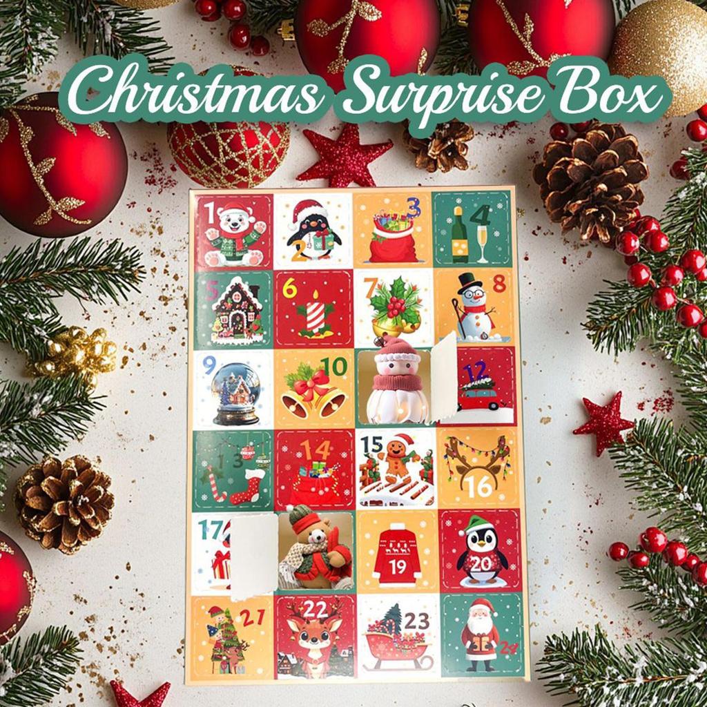 Countdown-Kalender Leer Wiederverwendbar 5 Stück Behälter Weihnachten 24 Tage Countdown-Kalender für Aktivitäten Treffen Festival