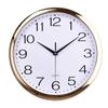 12-inch Plastic Electroplating Quartz Clock Bedroom Living Room Wall Clock Simple Clock Customized Advertising Clock