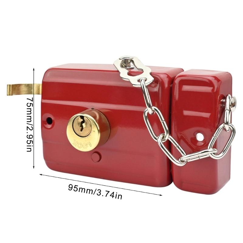 Old Fashioned Not Theft Door Lock Stable Iron Door Lock Easy To Install Traditional Not Theft Door Lock for Household