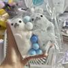 1 Stück Süßes Mädchen Geburtstag Kind Geschenk Handgemacht Silikon Weich Stempel Beflockt Plüsch Seelöwen Quetschen Fidget Fingerspitze Spielzeug