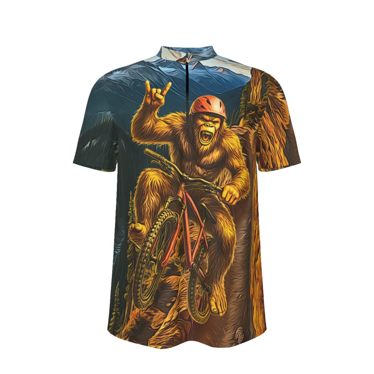 Bigfoot Mountain Bike Jersey – Loose Fit Downhill MTB Trail Top S