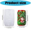 Santa Embossed Cylindrical Silicone Mold Holiday Candle Silicone Mould For Epoxy Resin Art Handmade Candle Soap Making