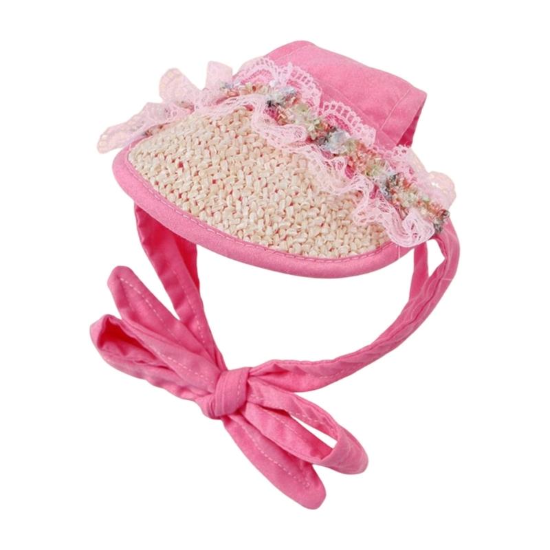 

Adjustable Strap Dog Sun Hat for Puppies Outdoor Sun Protective Baseball Caps with Ear Holes for Pet Walking Camping S
