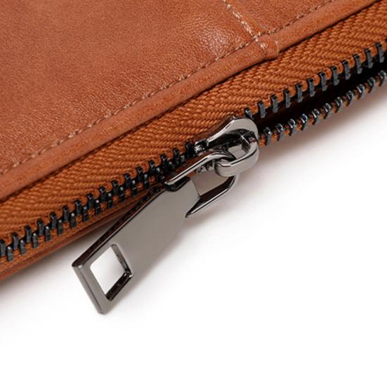 RFID Blocking Wallet with Zipper Travel Document Holder Passports Organizer Card Holder with Wrist Strap for Men Women Family Vacation Use