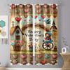2pcs Charming "Happy Valentine's Day" Cottage Curtains   Perfect for Festive Window Decor   Cozy Home Bedroom Living Room Decor