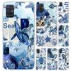 Ocean Starfish Sea Turtle Shark Phone Case for Samsung Galaxy A52 A32 A22 A12 A02S A50S A30S A10S Note 20 Ultra 10 Plus S10 A31
