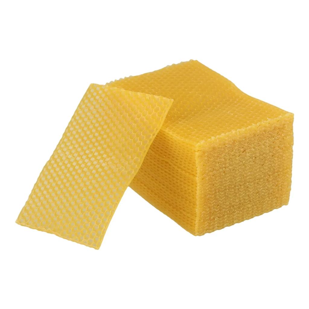 Beeswax Sheets Beehive Foundation Deep Foundation Sheets Natural Beeswax Hand-Rolled Beeswax Candles For Beehive