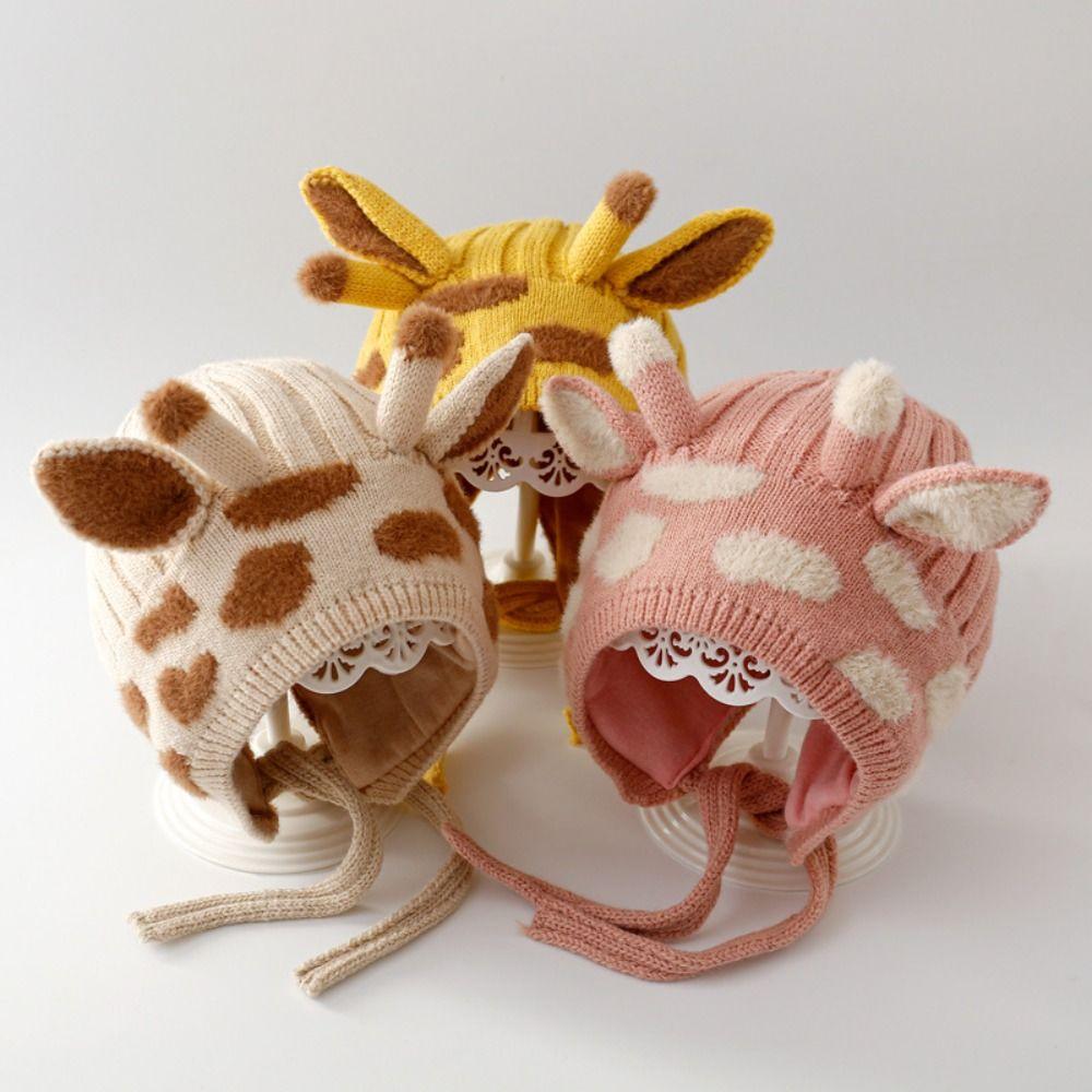 Katoenen Cartoon Babyhoed Winddichte Meisjes Oorbescherming Cap Modieuze Baby Cap Winter