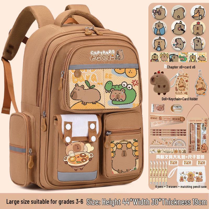 Batoh z lehké oxfordské tkaniny pro děti 6. třídy - Velká kapacita