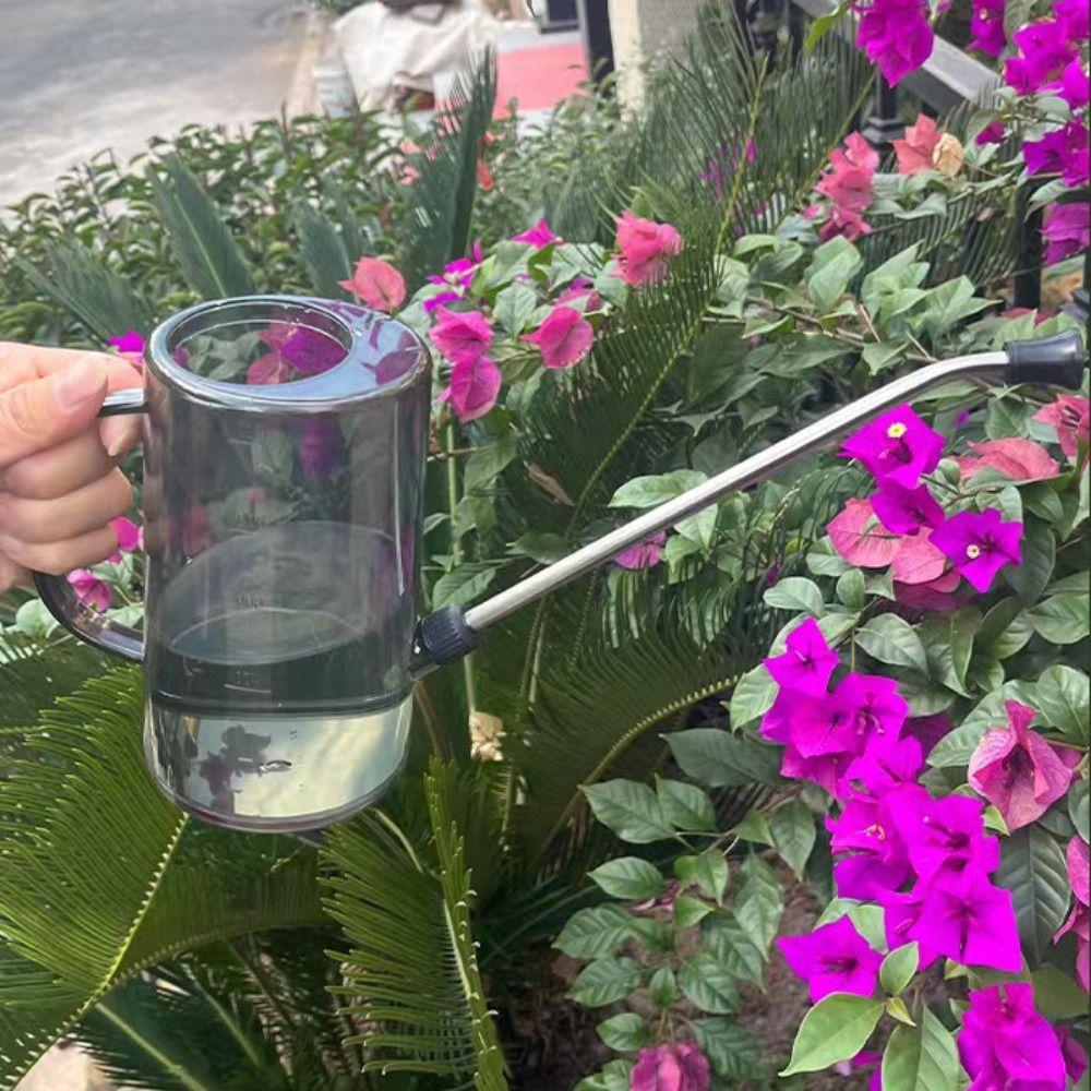 Stainless steel Garden Watering Can Long Nozzle With Tick mark Watering Bucket 1.5L/2L Watering kettle