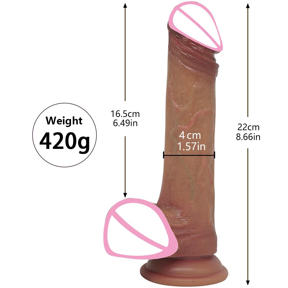 Super Soft Silicone Big Penis Realistic Dildo with Suction Cup Vagina Stimulato G-spot Curved Shaft Sex Toys For Women Men Gay