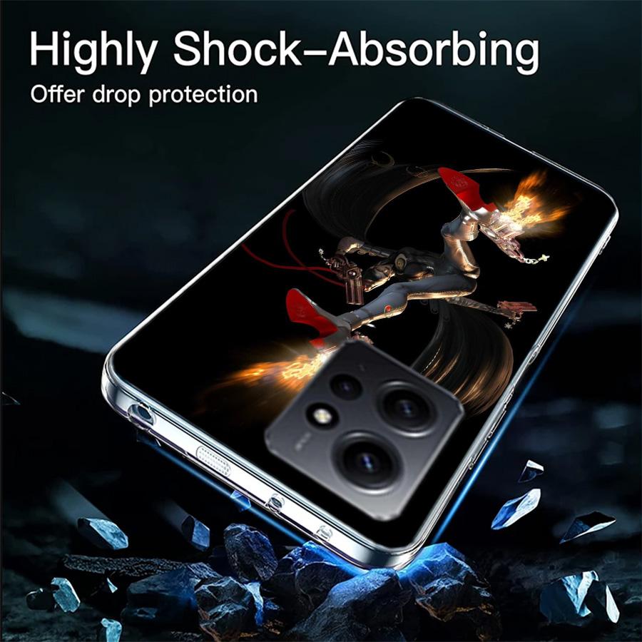 Funda de Teléfono Bayonetta Para Redmi 12 13C 12C 15C 9 10 10C Note 13 Pro Plus 14 15 Pro 9T 9C 9A TPU Funda Suave Transparente Carcasas para Móvil Shock