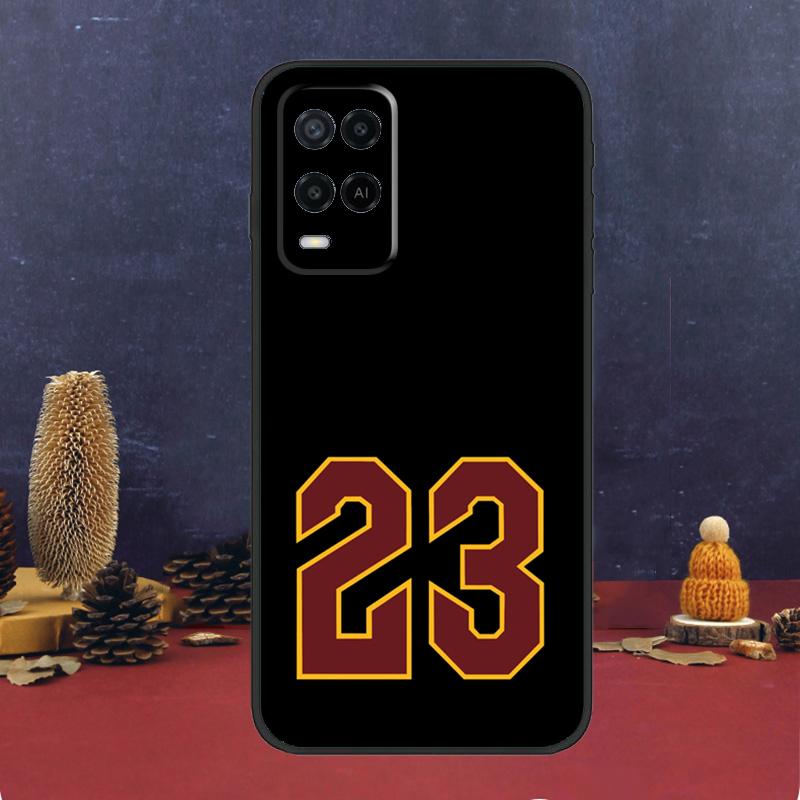 Basketball Number 23 Case For Oppo A60 A80 A40 A6 A5 Pro A15 A16 A17 A57 A94 A74 A54 A76 A96 A18 A38 A58 A78 A98