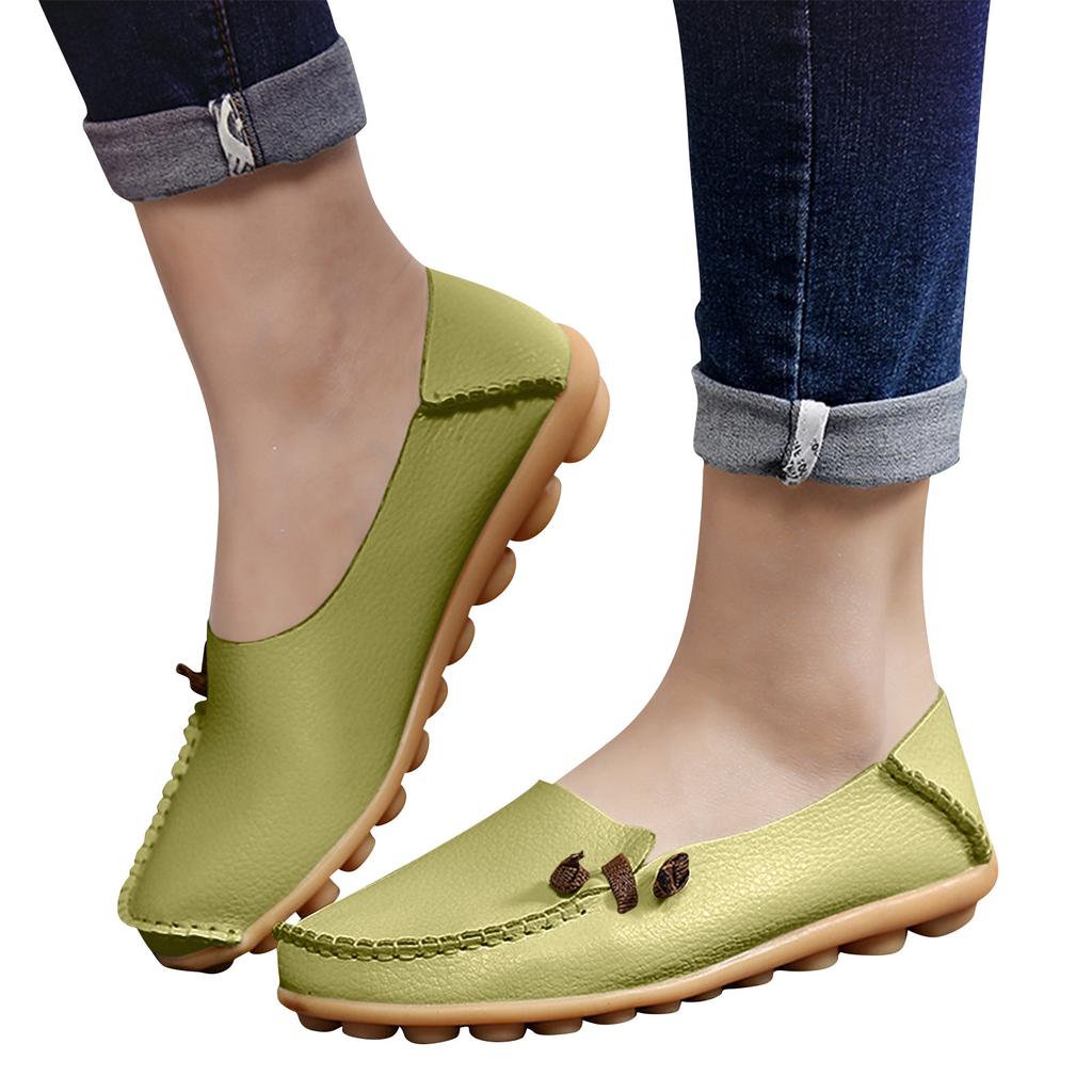 Orthopädische Loafer Schuhe Für Damen Orthopädische Leder Loafer Business Schuhe Für Damen Leichte Flats Lässiger Komfort - Gehschuhe Mit Blume