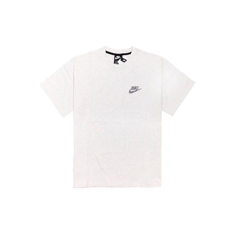 Nike T Shirts Men's White Stand Collar Moderate Straight Fit CU4510-904