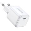 Ładowarka Sieciowa Ugreen 15324 Nexode Mini, Usb-C, Pd3.0, Qc4.0, Gan, 20W (Biały)