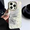 Korean Luxury Plating Glitter Butterfly Shell Pattern Phone Case For iPhone 15 14 13 12 Pro Max 11 Lens Protective Bumper Cover