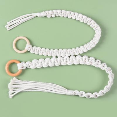 Handmade Weave Curtain Tiebacks Curtain Holder Clip Buckle Rope Straps Easy Installation Traditional Cloud Designing