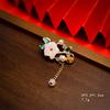 New Style Ancient Style Cheongsam Brooch Break Pressure Temperament Safe Buckle Pin Hanfu Bamboo Tassel Accessories