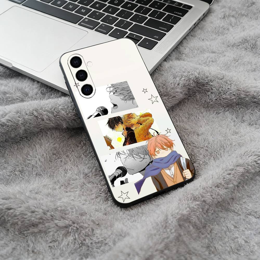 BL- Anime Ritsuka-Mafuyu Sato -Given Weiche Silikon-Handyhülle für Samsung Galaxy A73/A71/A72/A70/A53/A52/A51 - Schwarz