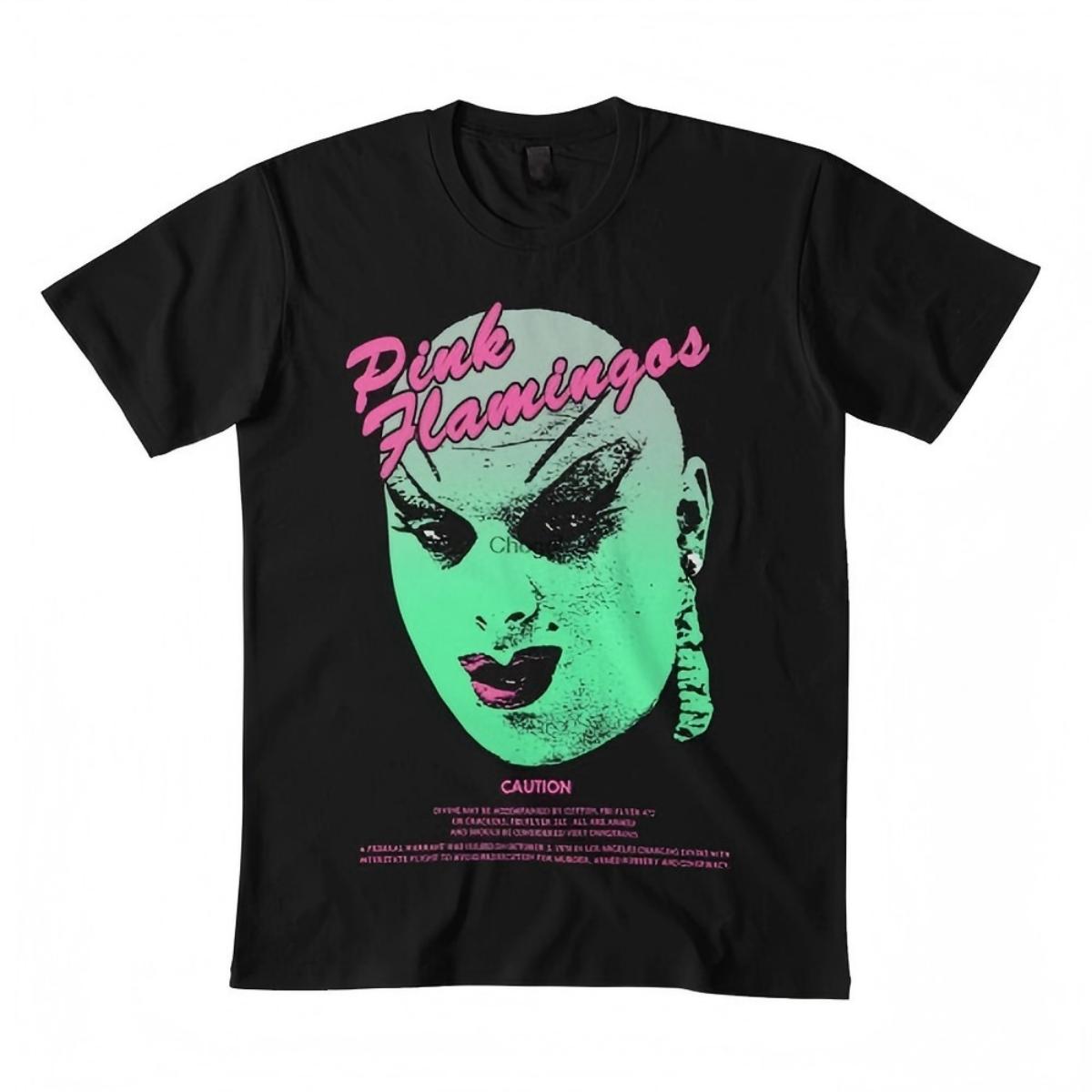 Pink Flamingos T-Shirt M чёрный