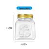 ZISIZ Sealed Glass Jars with Golden Lids