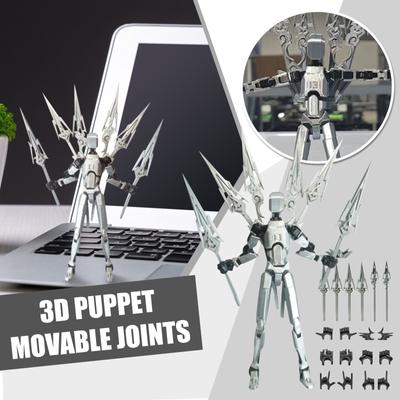 Κινητό σετ κούκλας, 3D Printed Titan Robot Mobile Doll, Posable Mobile Doll, Κατάλληλο για Συλλέκτες, Διακόσμηση επιφάνειας εργασίας