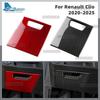 Auto-Sicherungskasten-Panelverkleidung Für Renault Clio 5 MK5     2024 2025 Echter Weicher Karbonfaser-Aufkleber LHD Innenraum