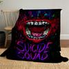 1PC Suicide Squad Outdoor Flannel Blanket Soft Plush Decor for Picnics, camping,Bedroom, Playroom, Office1192A