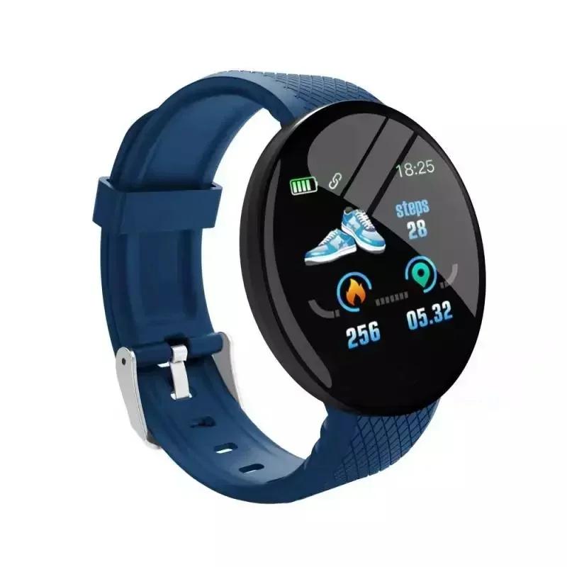 

D18 Adult Smart Watch Blood Pressure Waterproof Blood Pressure Heart Rate Monitor Fitness Tracker Watch Exercise синий