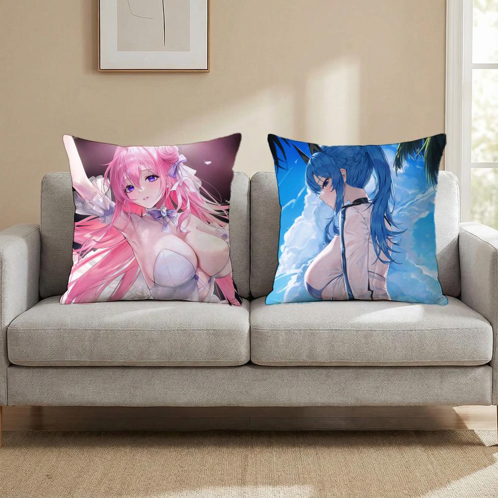 N-NIKKE Goddess of V-Victory Cushion Cover Multi-Scene Pillow Cover for Home & Car - Reversible, Soft & Durable for Daily Use