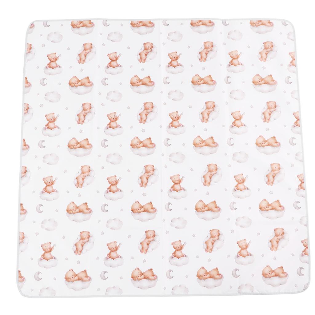 Padded Play Mat Waterproof Extra Large Stain Resistance Toddlers Foldable Crawling Mat for Baby