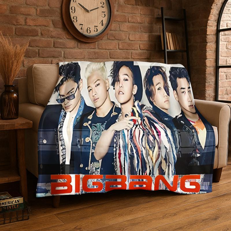 Kpop Bigbang G Dragon Music Star Flannel Blanket Soft Warm Throw Blanket for Bedroom Living Room Bed Travel Camping Picnic Kid