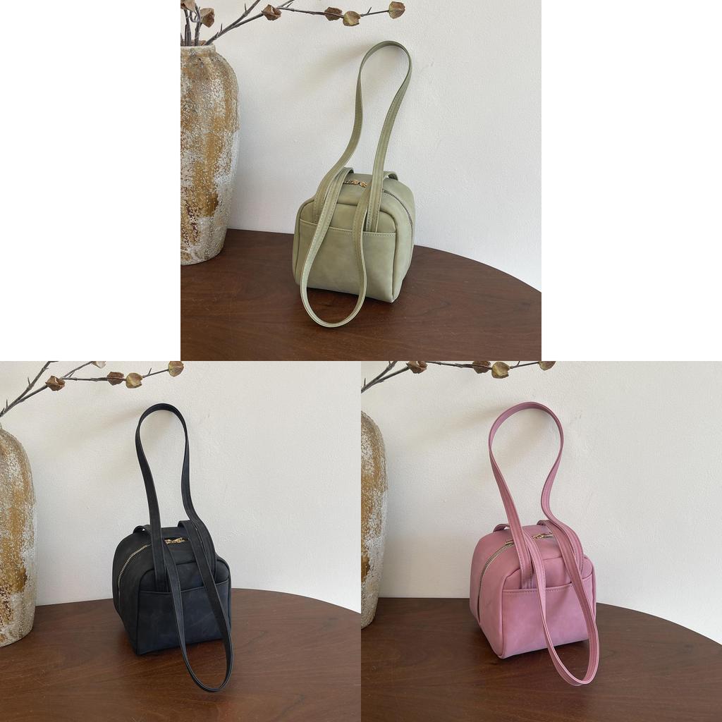 Minimalist Pu Material Small Crossbody Bag With Double Straps For Casual Outings