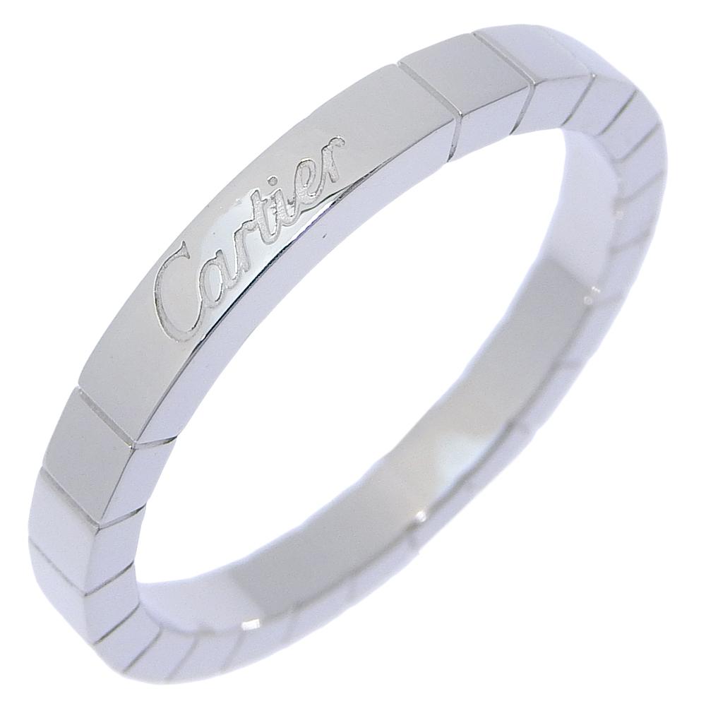 

CARTIER Lanieres Ring K18 white gold #11.3(US Size) 7.2g mens Used