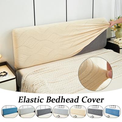 Stretch Bed Headboard Cover Elastic All-inclusive Bed Head Cover Jacquard Headboard Cover Dustproof Bedroom Bedhead Cover